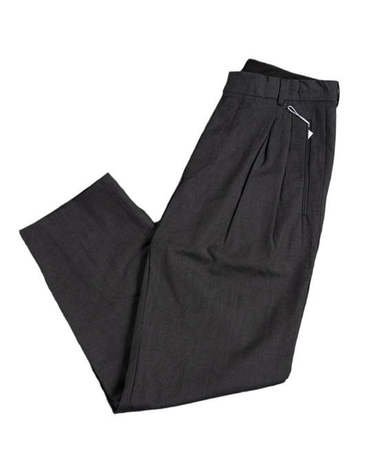 "HUGO BOSS" Lopez Pleated Wool Dress Pants