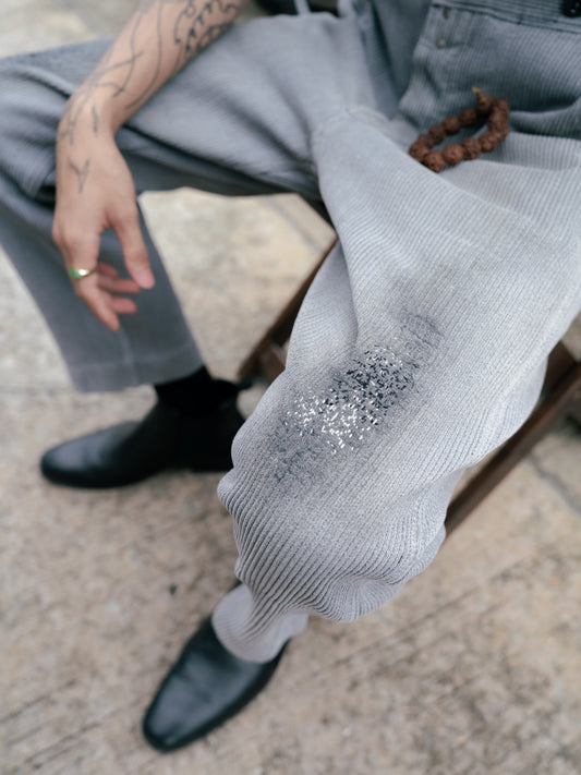 1940-50s French "SAVO" Piqué Work Pants