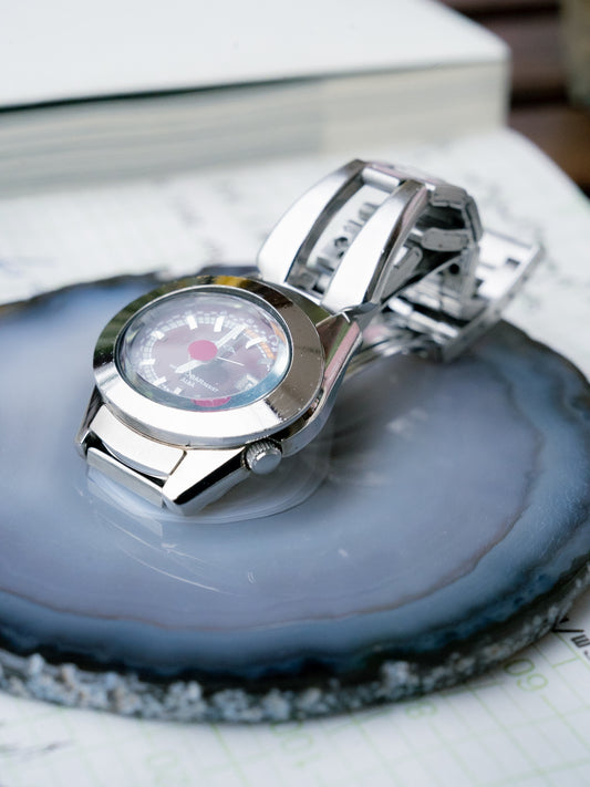 1998 SEIKO ALBA AKA Purple Wine V782-5A40 Quartz Watch
