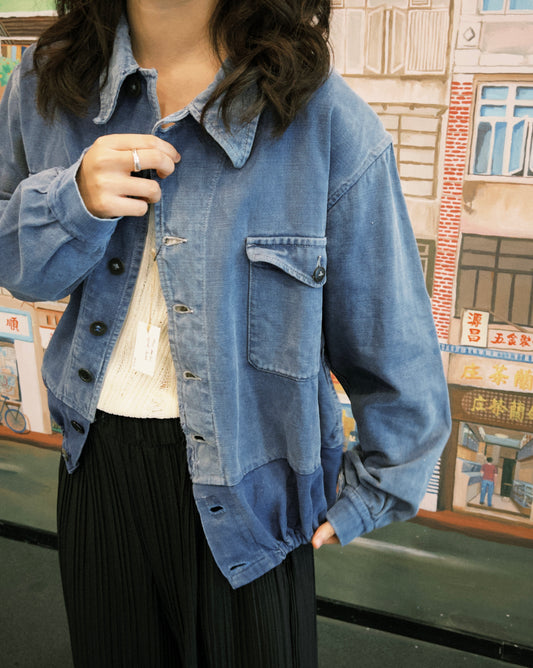 1950s French "DANTON" Cotton Twill Cyclist Jacket