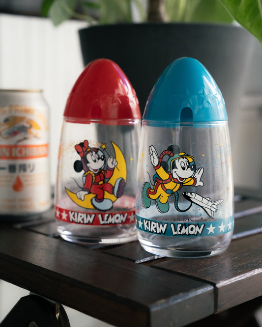 Shōwa Era - KIRIN LEMON x Disney Mickey & Minnie Rocket Glass Set