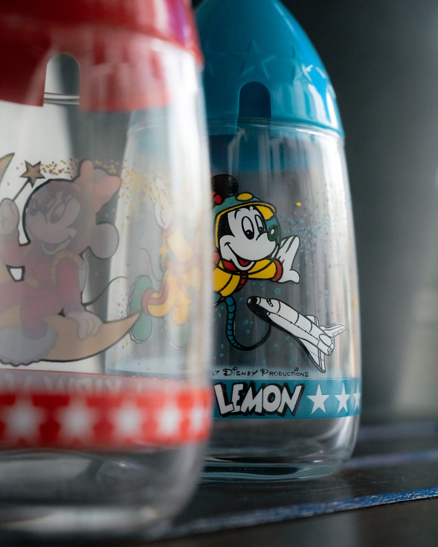 Shōwa Era - KIRIN LEMON x Disney Mickey & Minnie Rocket Glass Set