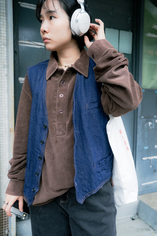 "REINE BAUMWOLLE" German Denim Vest