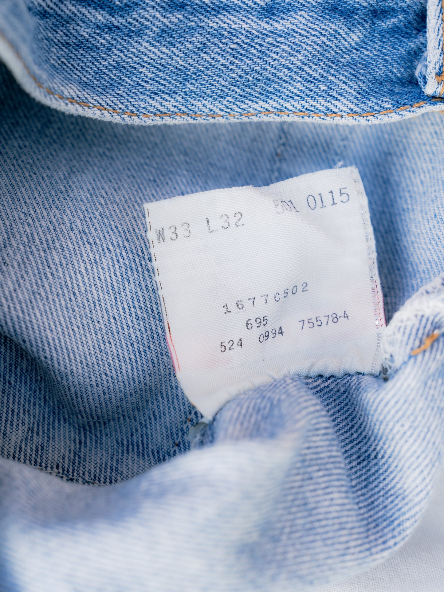 1994 "Levi's" 501 Button-Fly Jeans