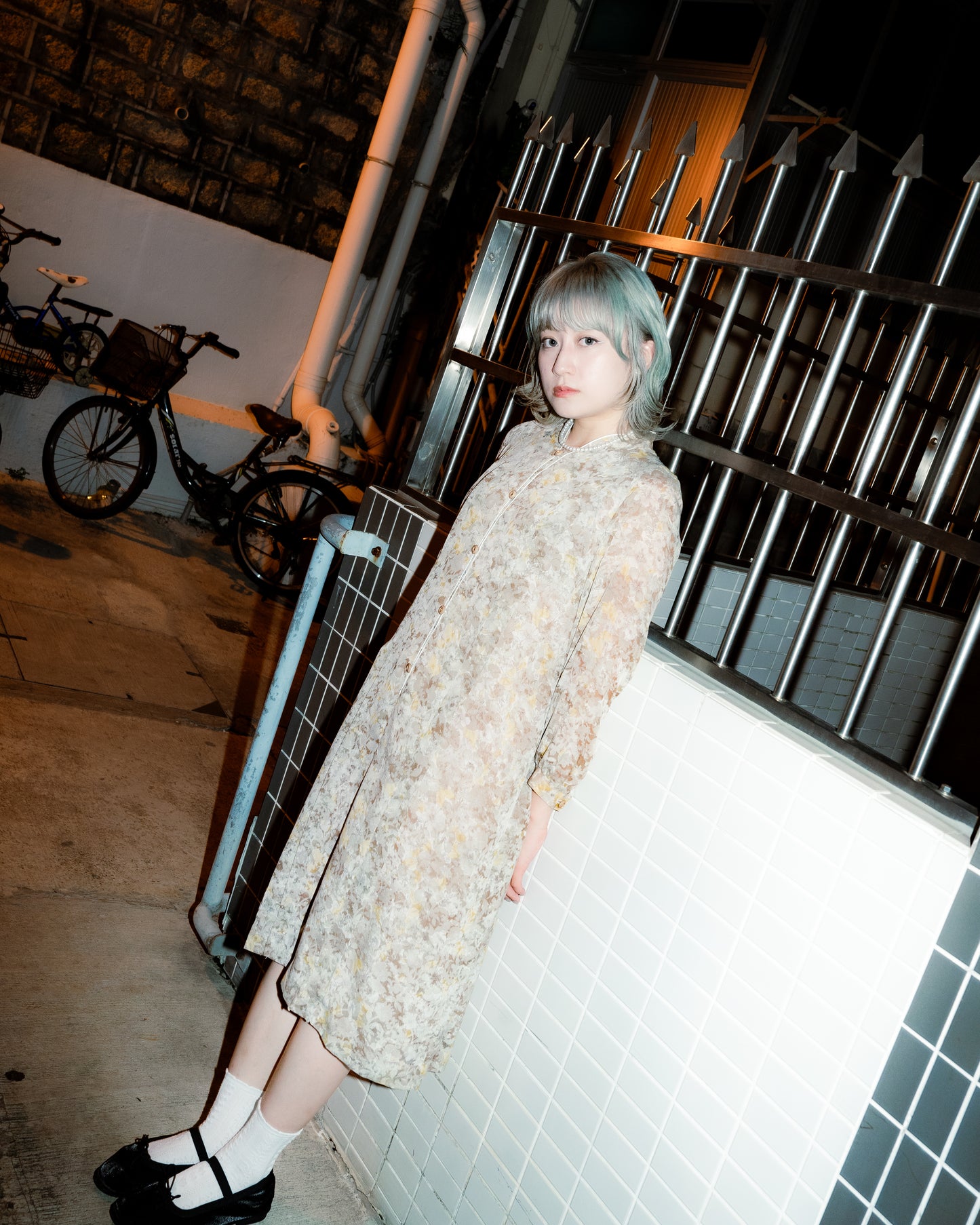 Old JP Floral Chiffon Dress 碎花紗質連身裙