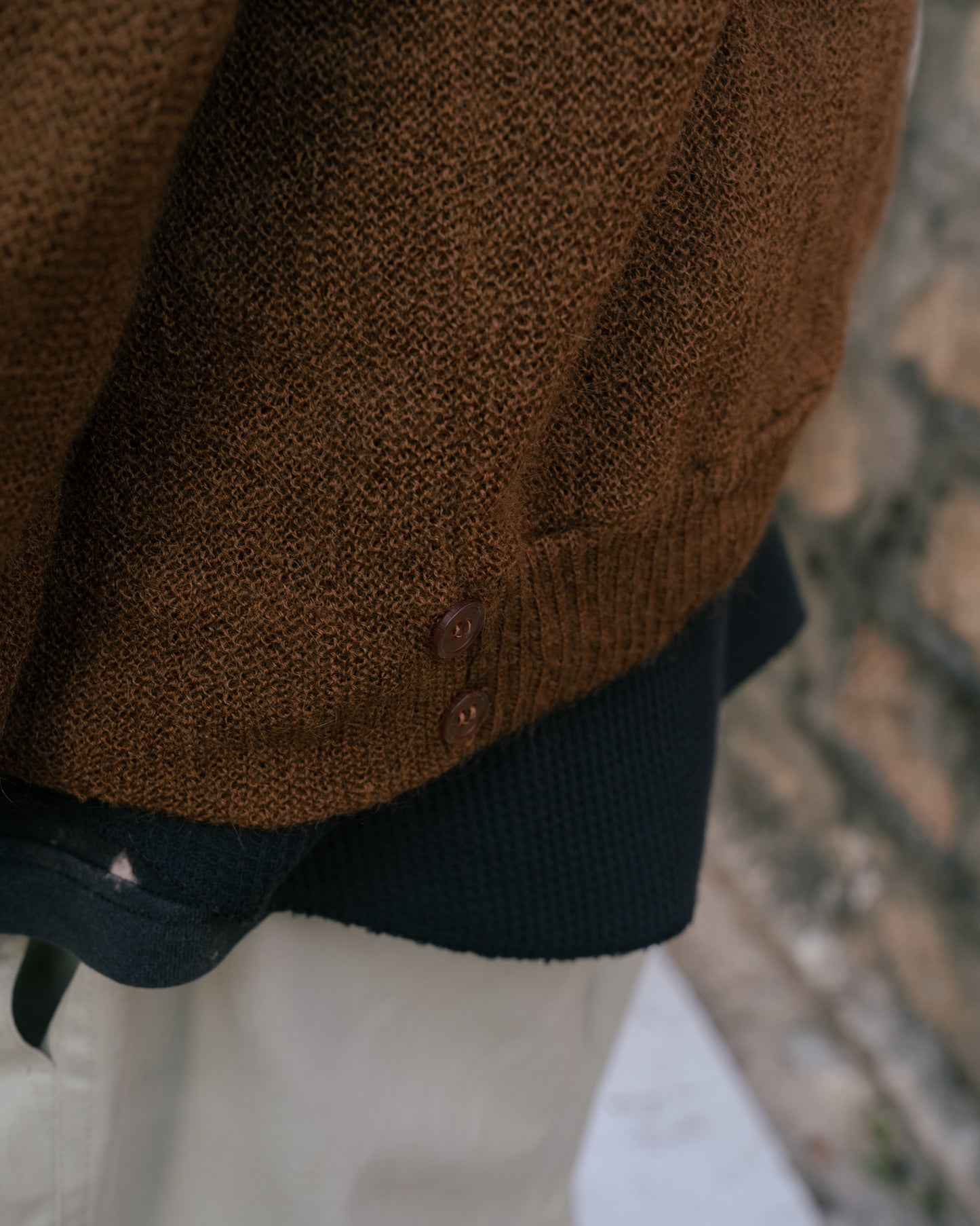1960s "NATIONAL SHIRT SHOPS" Mohair Cardigan