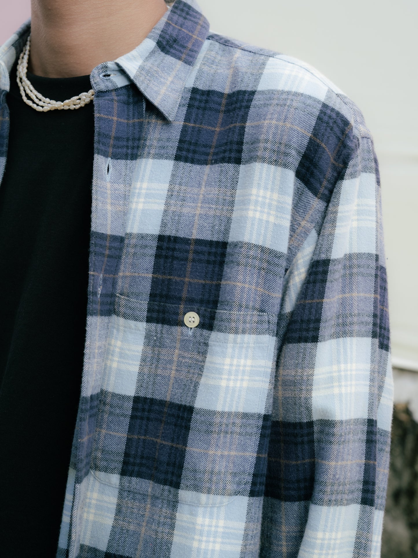 "RENO" Flannel Button-Up Shirt