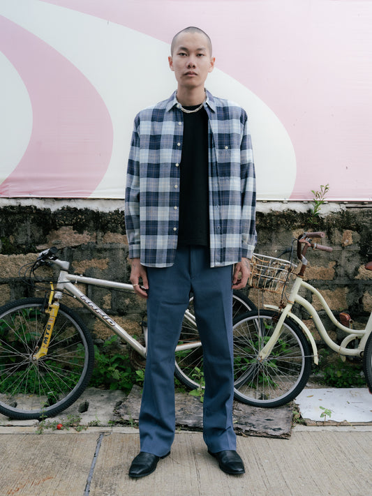 "RENO" Flannel Button-Up Shirt