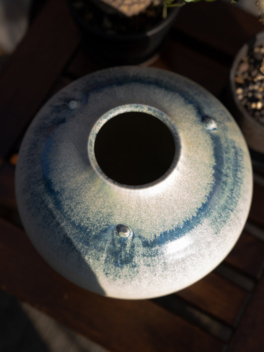 SHOWA ERA - Vase 昭和時期 たち吉 藍流 花器