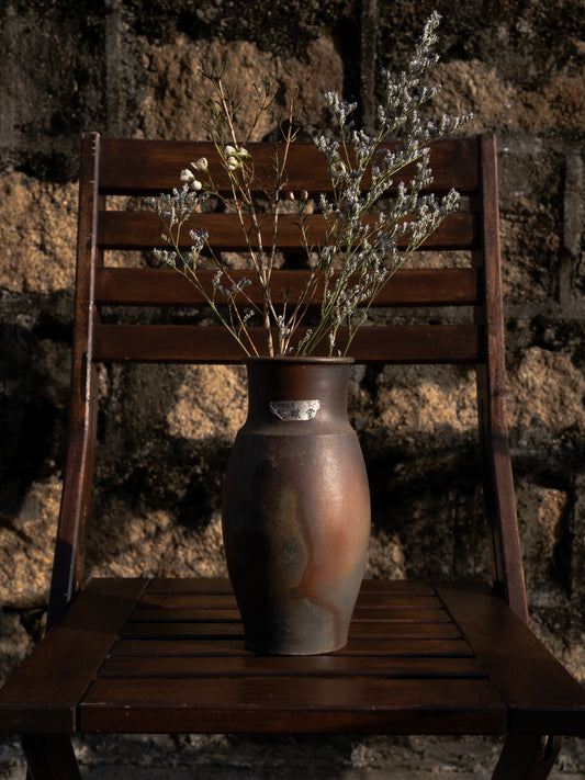 SHOWA ERA - Vase 昭和時期 備前焼 桃蹊堂 桃山窯 陶瓷花器