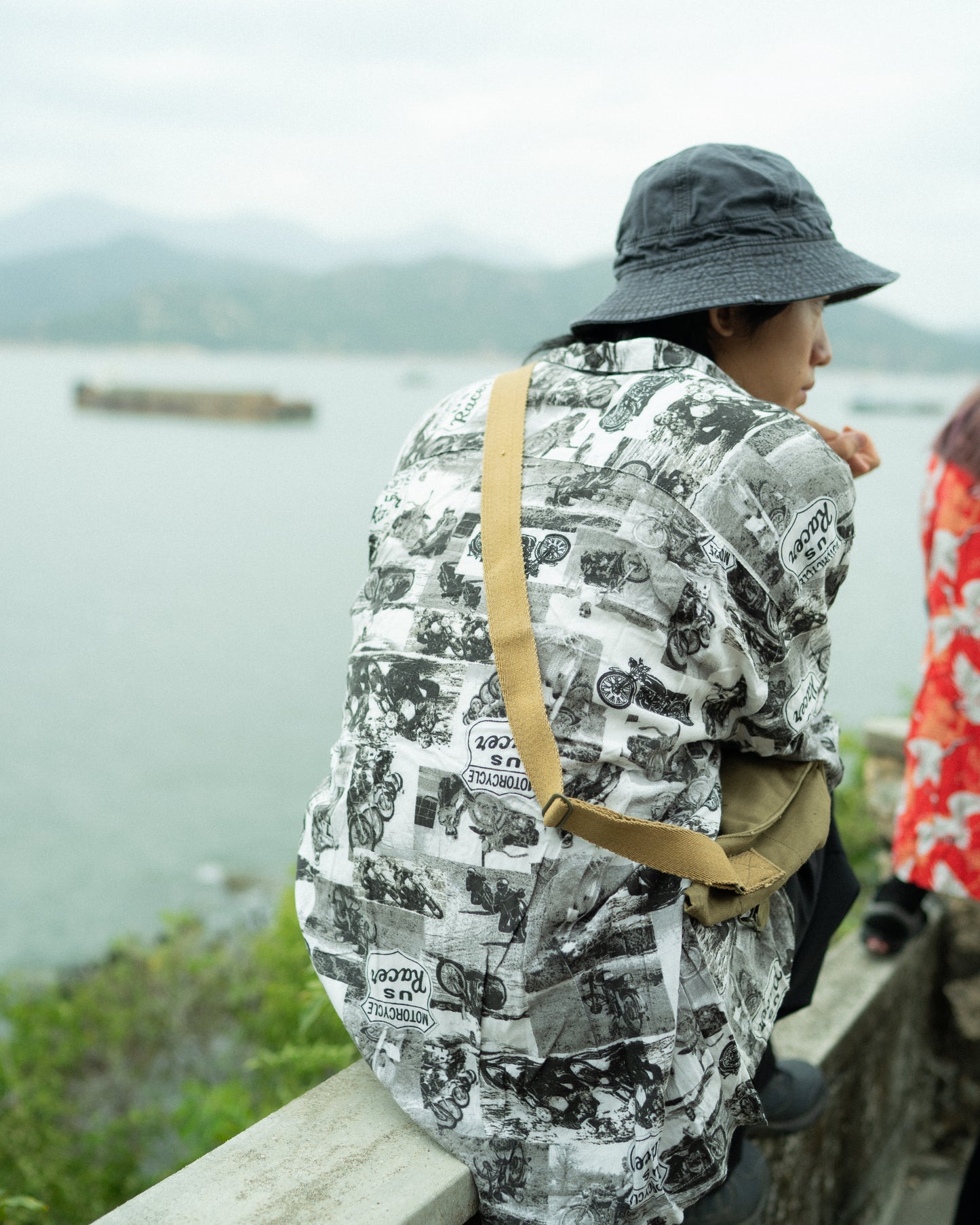 "PURITAN" Motorcycle Print Shirt
