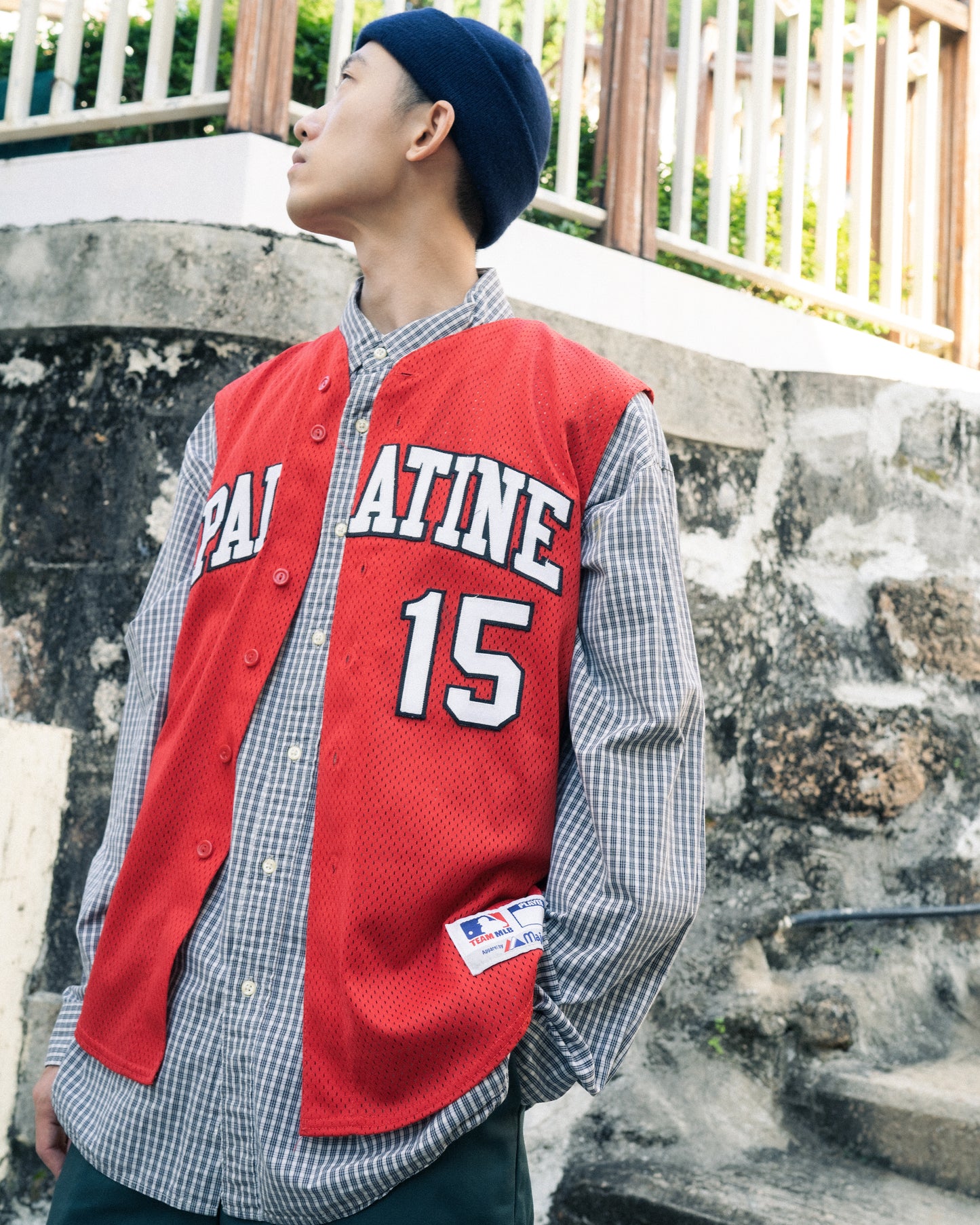 "MAJESTIC" Palatine Button Up Jersey