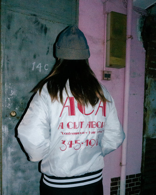 1990s "HOLLOWAY" Satin Jacket