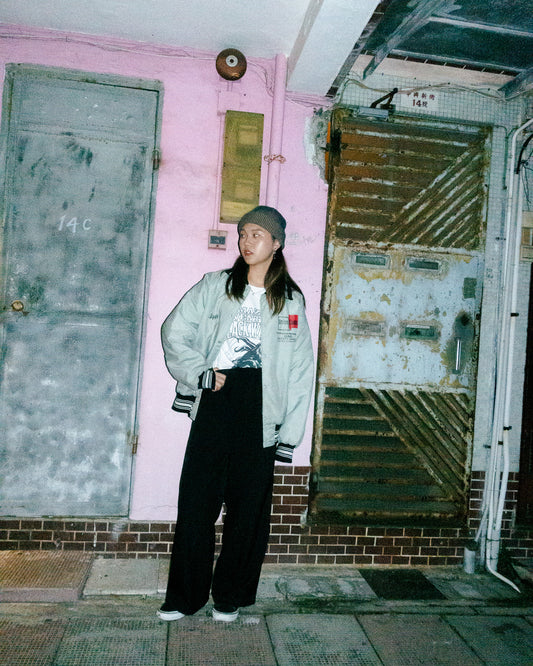 1990s "ART-FLO" UNION CAMP' Satin Jacket