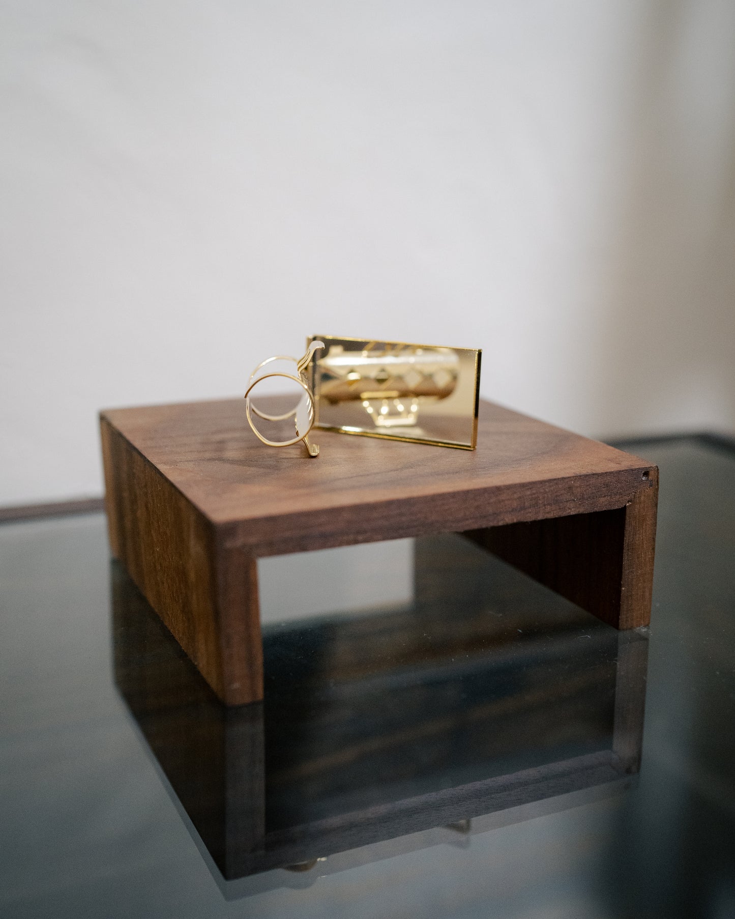 Lipstick Holder With Mirror Side 押花唇膏夾 連鏡