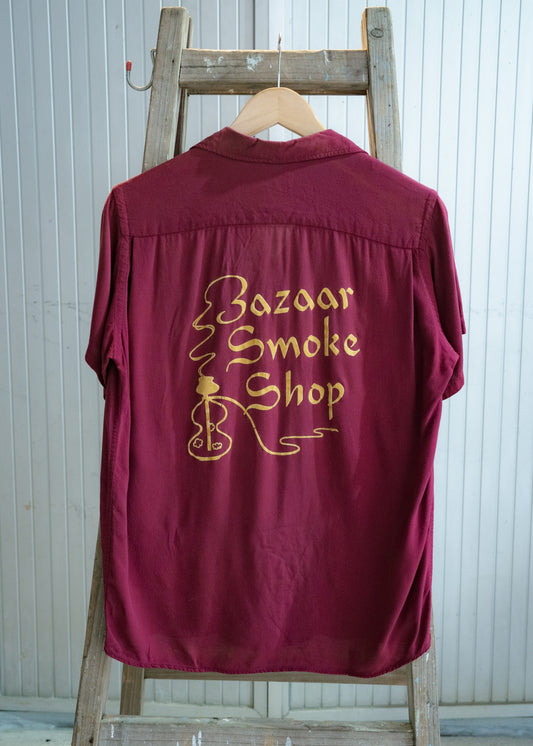 1950-60s "HILTON" Rayon Bowling Shirt