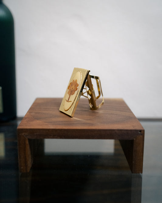 Lipstick Holder With Mirror Side 押花唇膏夾 連鏡