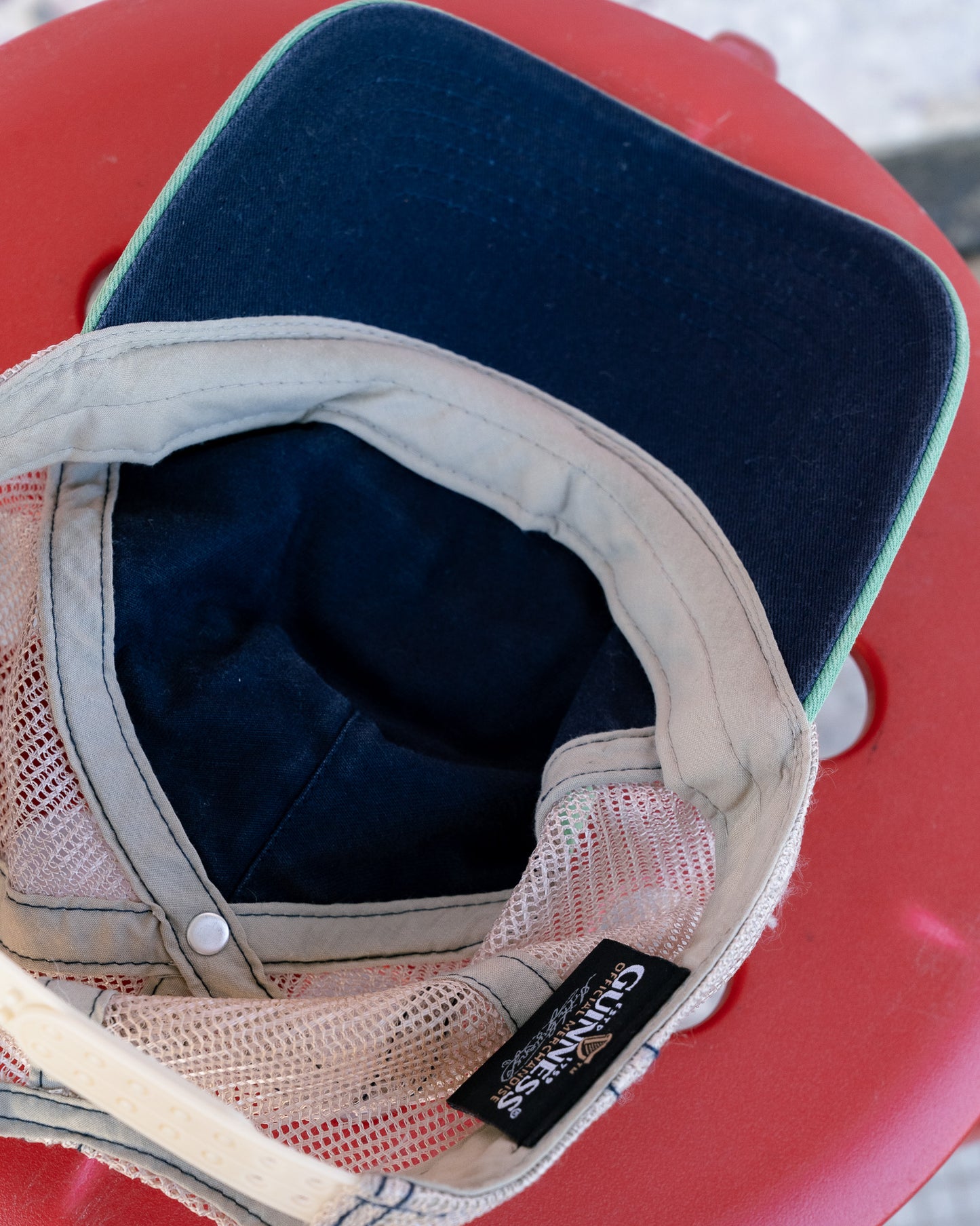 Late 2000s "BIOWORLD MERCHANDISING" GUINNESS Retro Faded Mesh Back Cap
