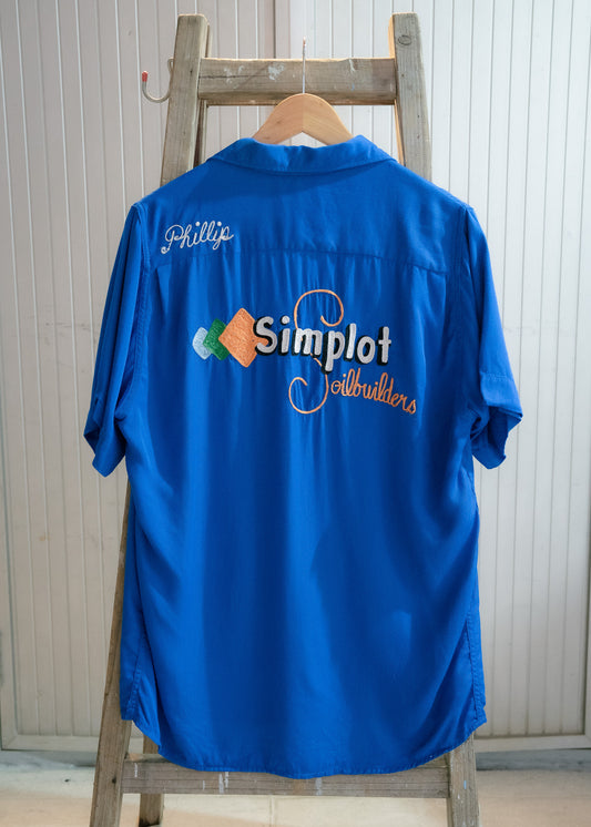 1960s "KING LOUIE" Rayon Guabardine Bowling Shirt