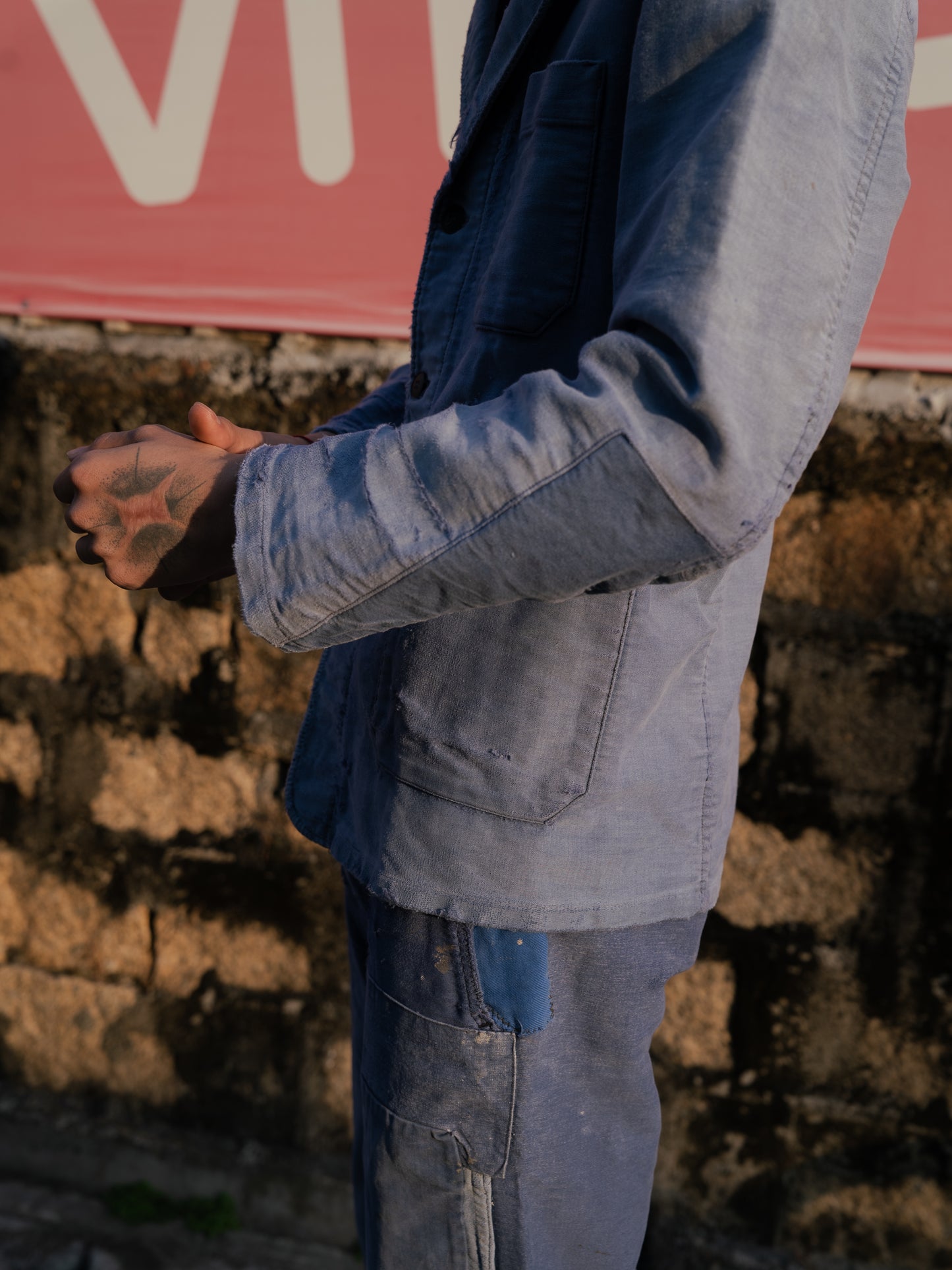 ~1950s French Moleskin Lapeled Work Jacket