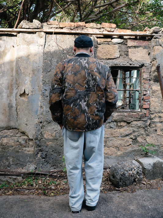 "MOSSY OAK" Fall Foliage Pattern Bomber Jacket
