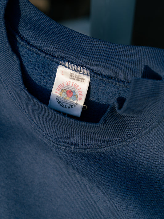 1990s "FRUIT OF THE LOOM" Plain Crewneck Sweatshirt