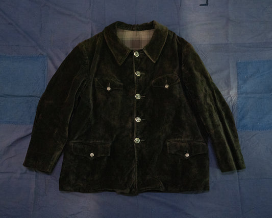 1940-50s French Heavy Corduroy Hunting Jacket
