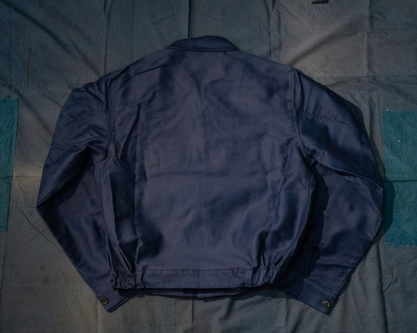 1940s "CREPIER" French Moleskin Cyclist Jacket - Deadstock