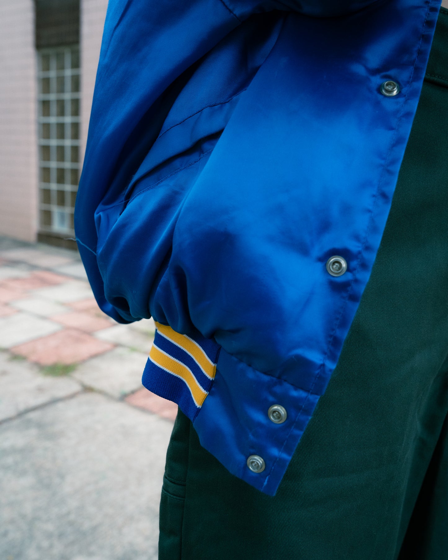1990s "KING LOUIE" Satin Coach Jacket