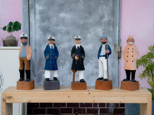 1980s Sailor Wooden Figure 木彫り マドロス人形 ヴィンテージ 船長 水兵 海賊