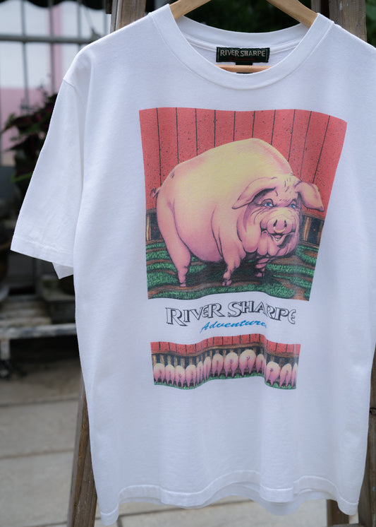 1990s "RIVER SHARPE" Adventures Print Tee