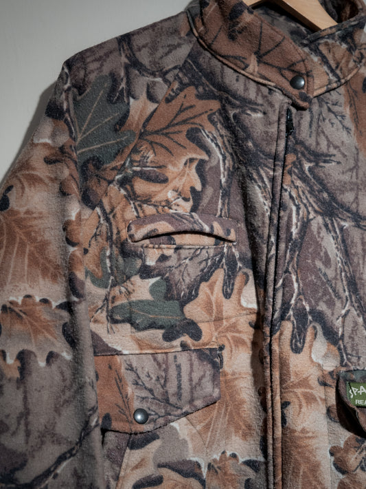 1990s "SPARTAN" MALDEN Polarfleece Tree Camo Jacket