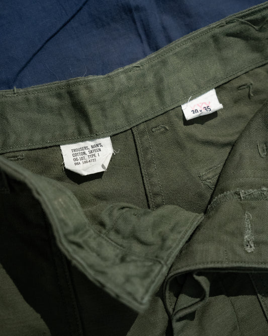 1960s U.S. OG-107 Sateen Fatigue Pants