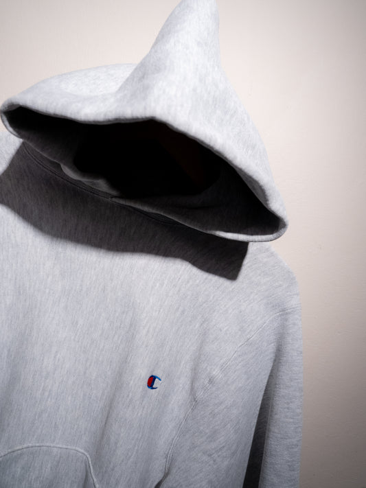 Late 1980s "CHAMPION" Reverse Weave Hooded Sweatshirt
