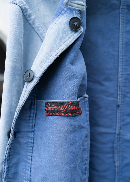 1940s French ”Dubure & Deverchere“ Moleskin Work Chore Jacket