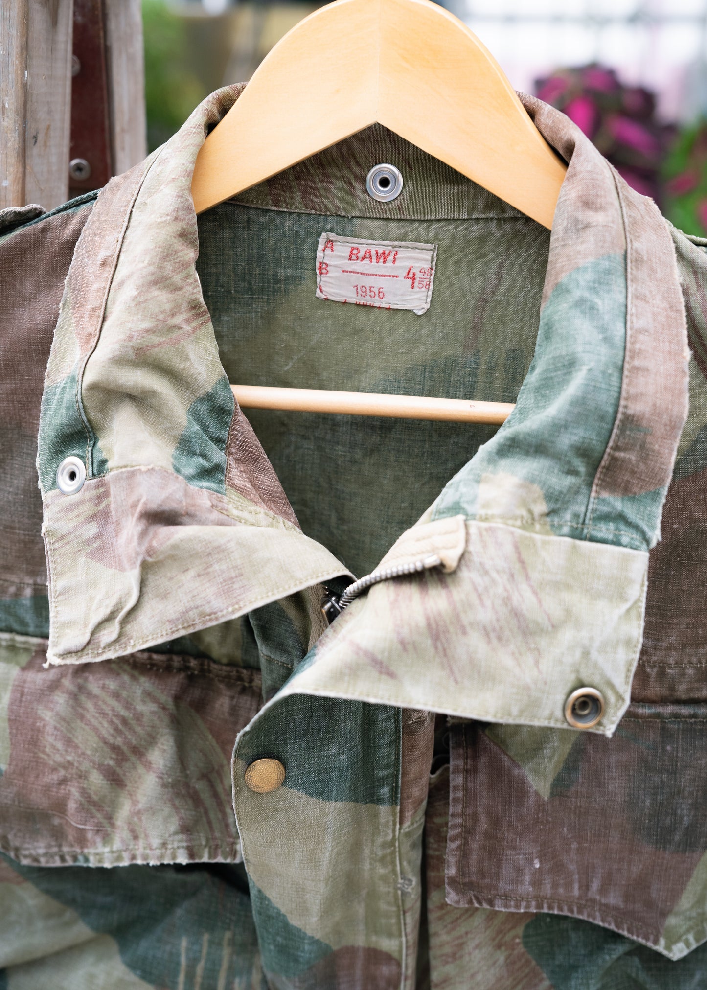 1956 Belgian "BAWI" Paratrooper Brushstroke Camouflage Jacket