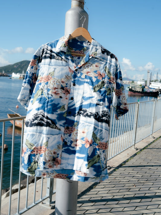 "UTILITY" Rayon Hawaiian Shirt