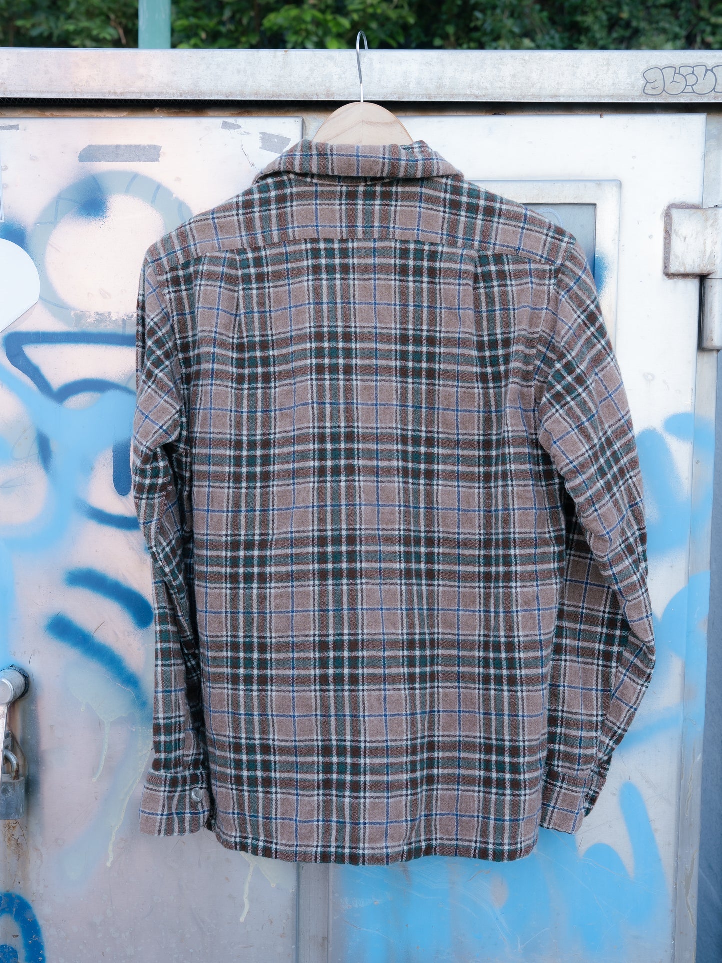 1970s "PENDLETON" Wool Plaid Board Shirt