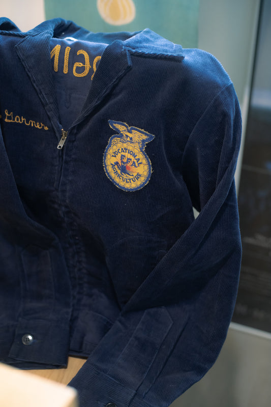 1980s FFA Blue Corduroy Jacket