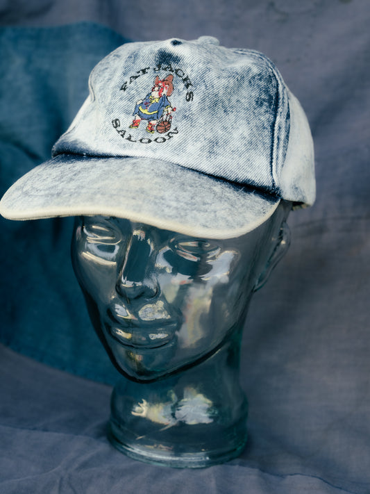 "KATI" FAT JACKS SALOON Stonewash Strapback Cap