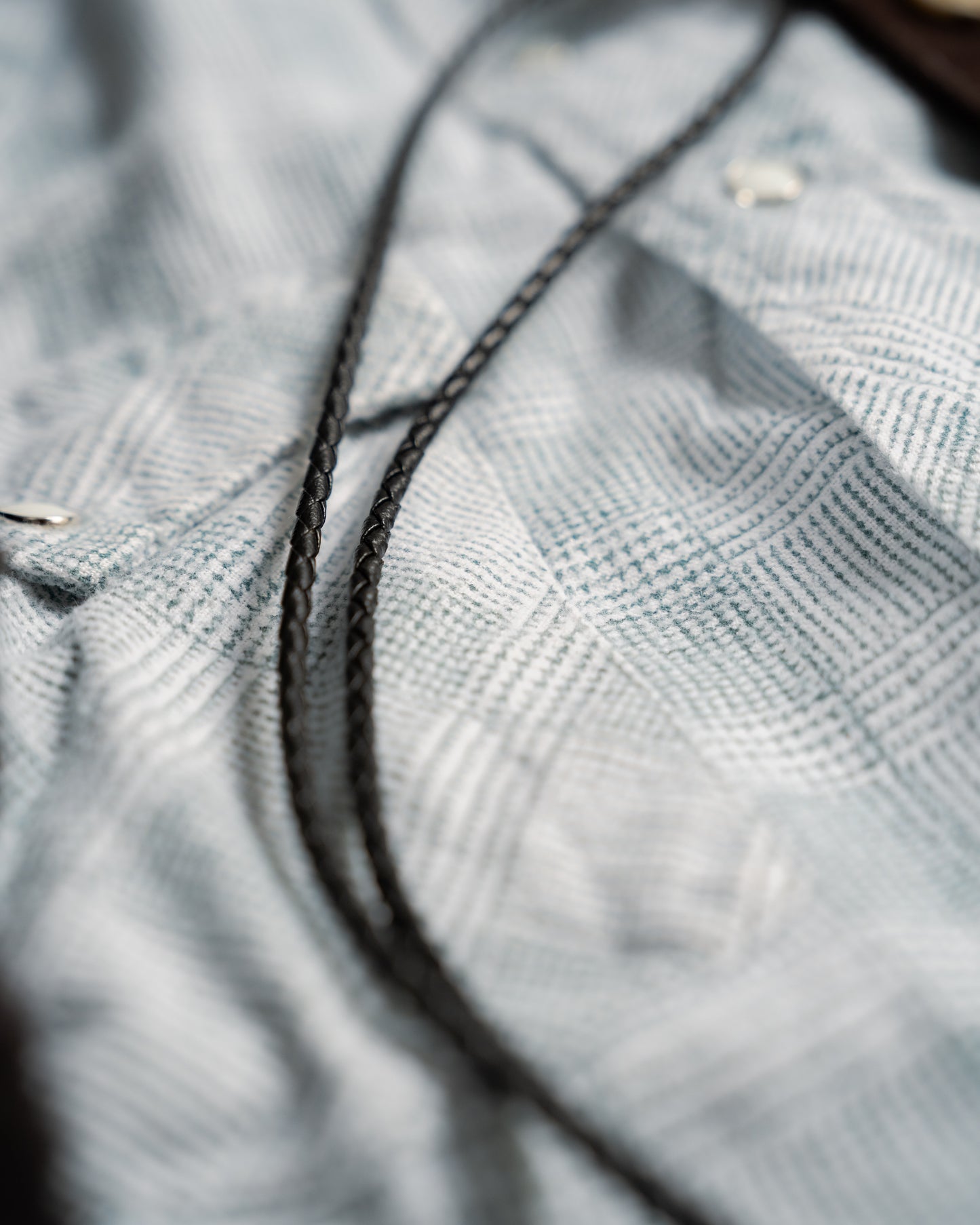 1970-80s Onyx & Silver Bolo Tie