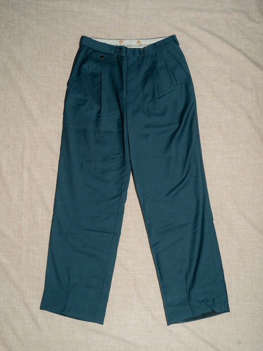 "DUNHILL" Grosvenor Wool Dress Pants