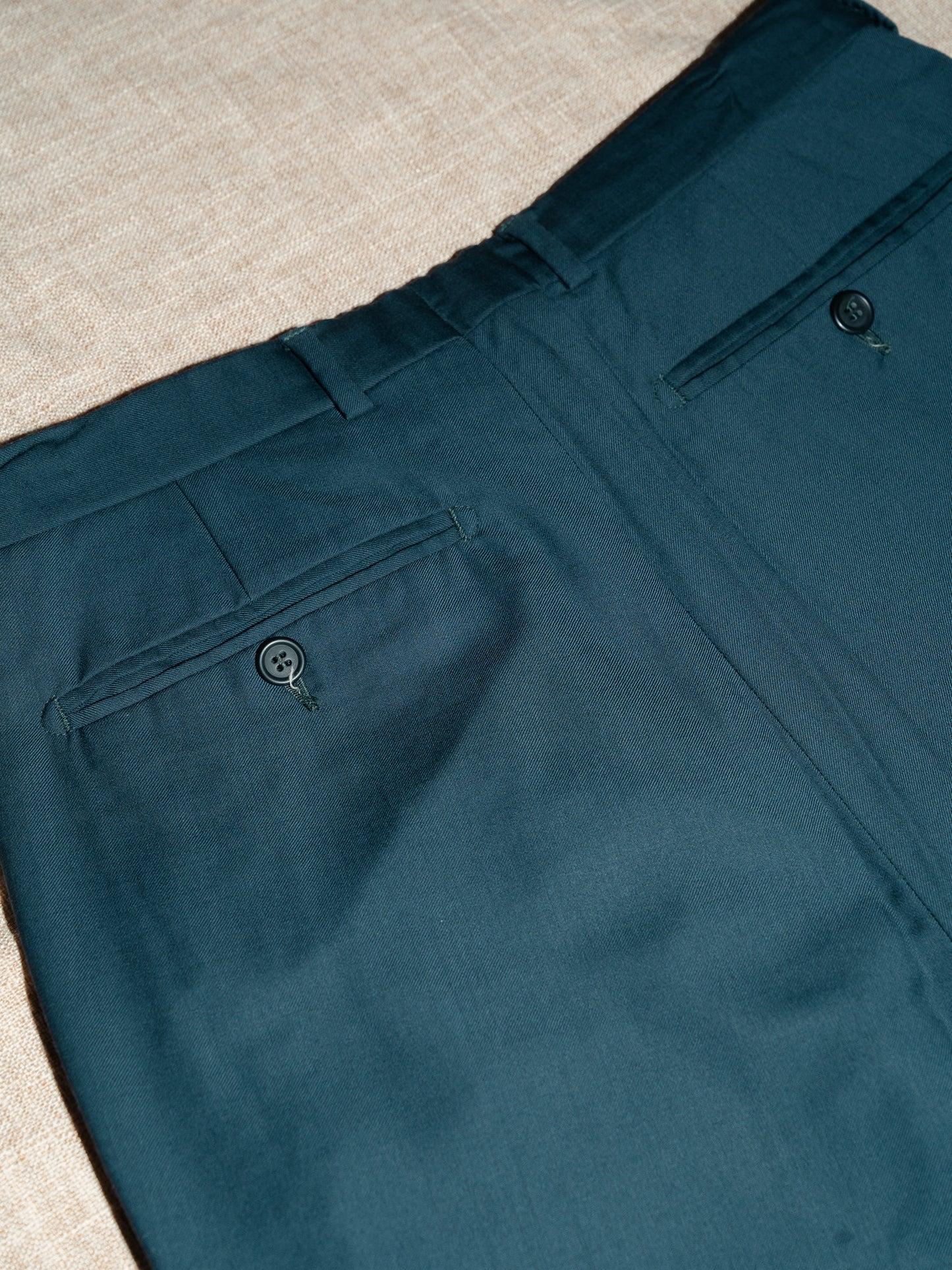 "DUNHILL" Grosvenor Wool Dress Pants