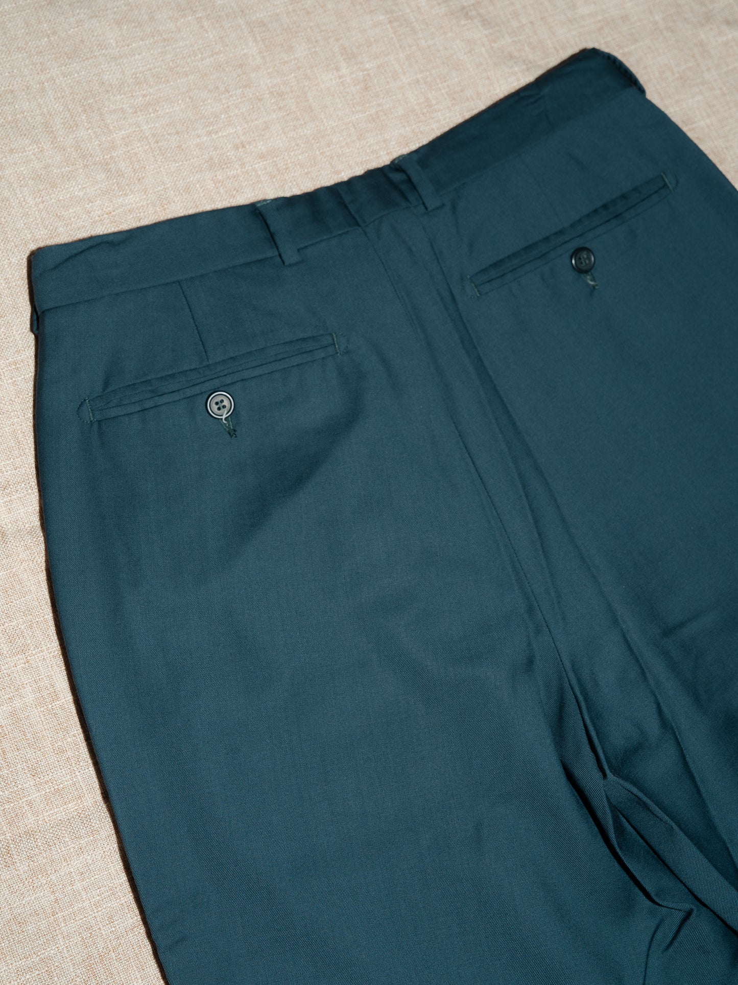 "DUNHILL" Grosvenor Wool Dress Pants