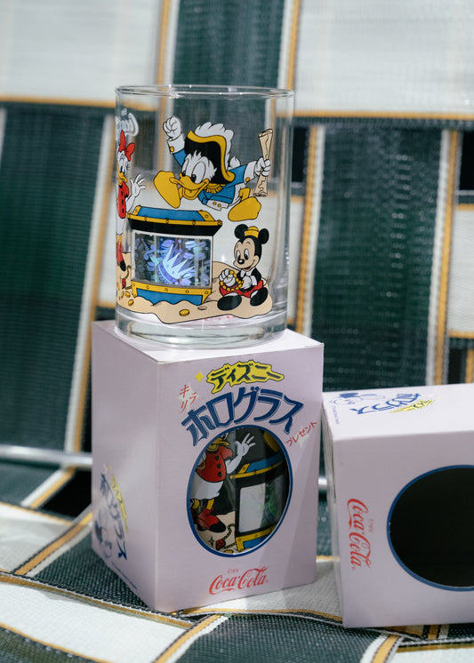 コカ・コーラ x ディズニー トレジャーズ ガラスカップ(箱付き)