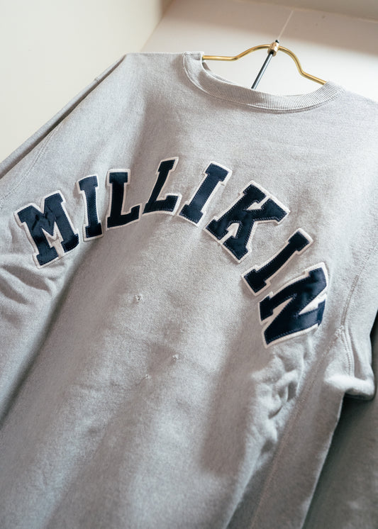 1990s "CHAMPION" MILLIKIN Embroidered Reverse Weave Sweatshirt