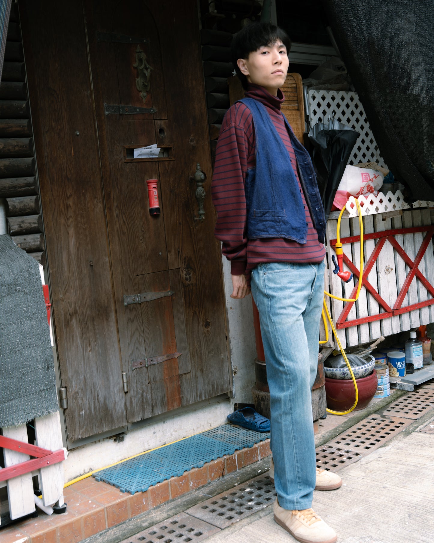 "Polo Ralph Lauren" Striped Turtle Neck Sweatshirt