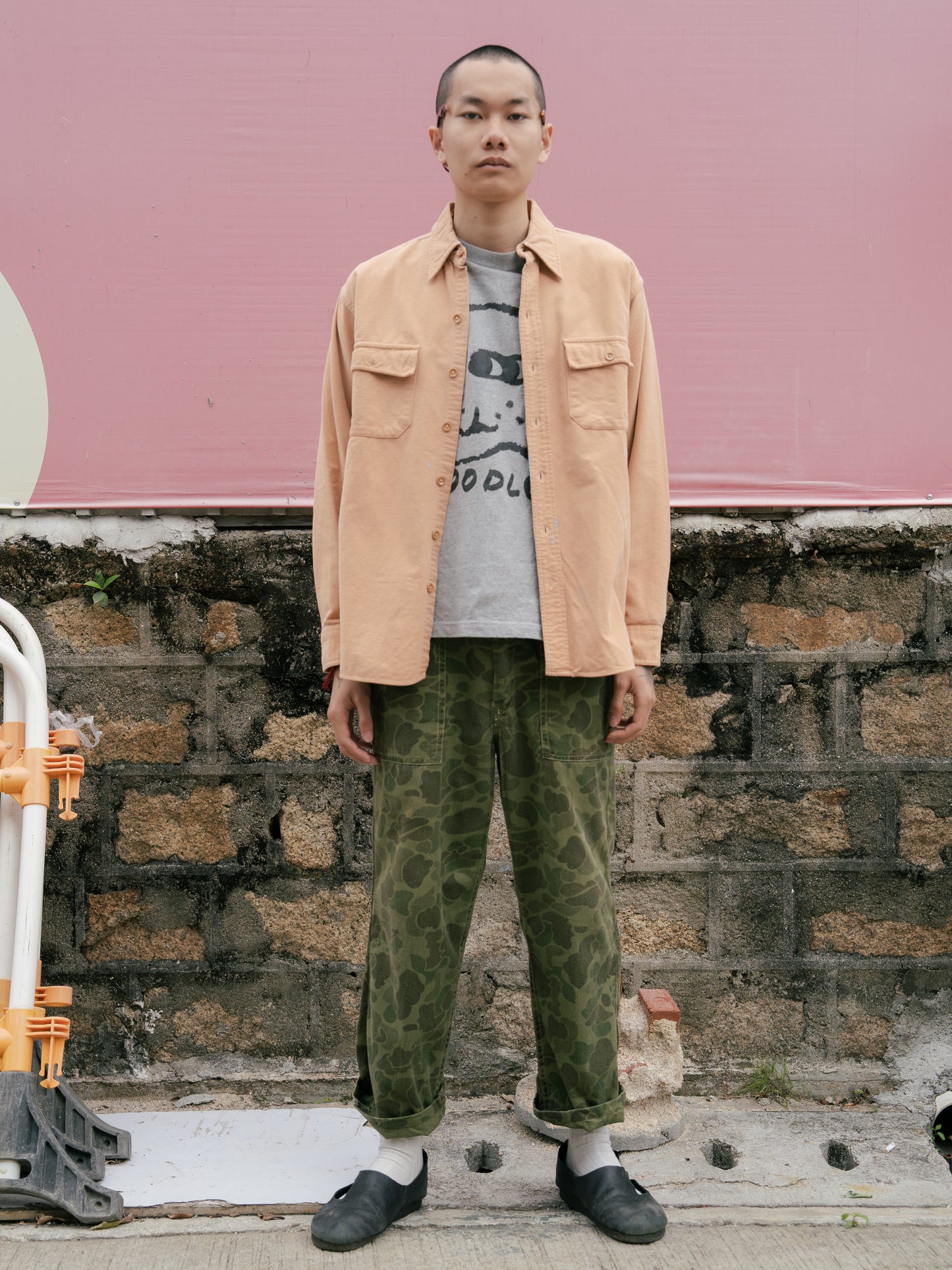"L.L BEAN" Chamois Cloth Long Sleeve Shirt