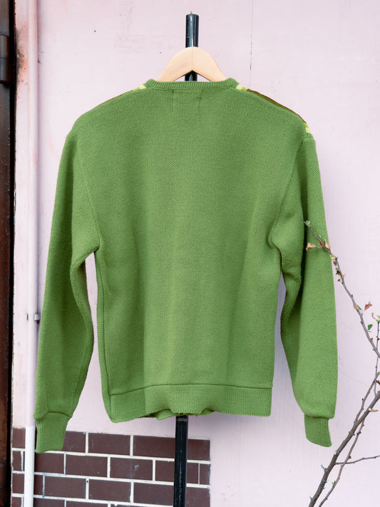 1960s "REPUBLIC SPORTSWEAR" Suede Acrylic Mix Cardigan