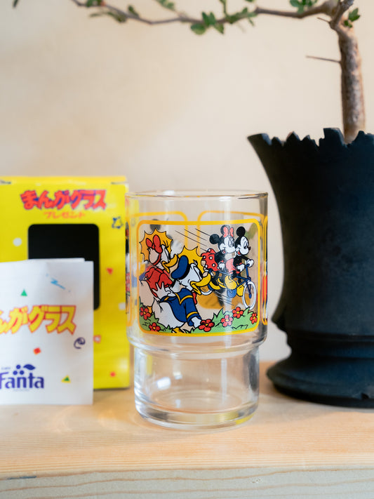 FANTA x DISNEY Comic Glass Tumbler まんがグラス - Yellow Box